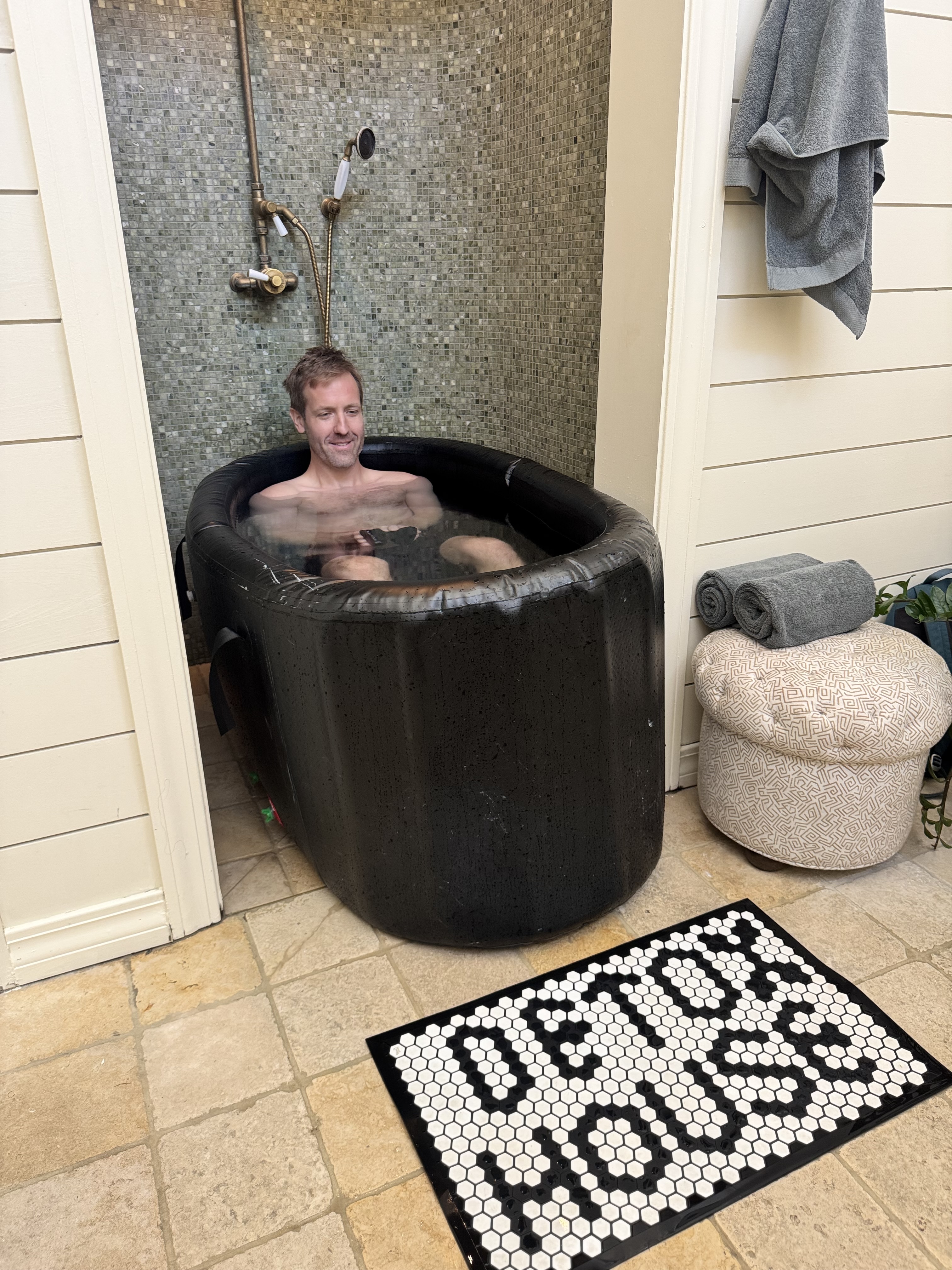 Cold plunge session at Soho House Nashville